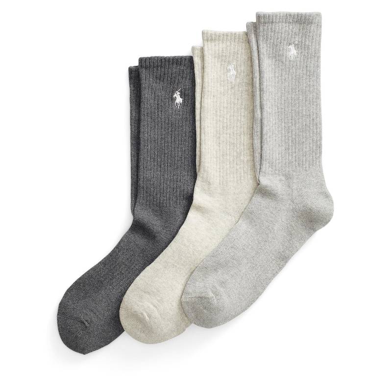 3er-Set hohe Herrensocken Polo Ralph Lauren 449875584002 Grau von Polo Ralph Lauren