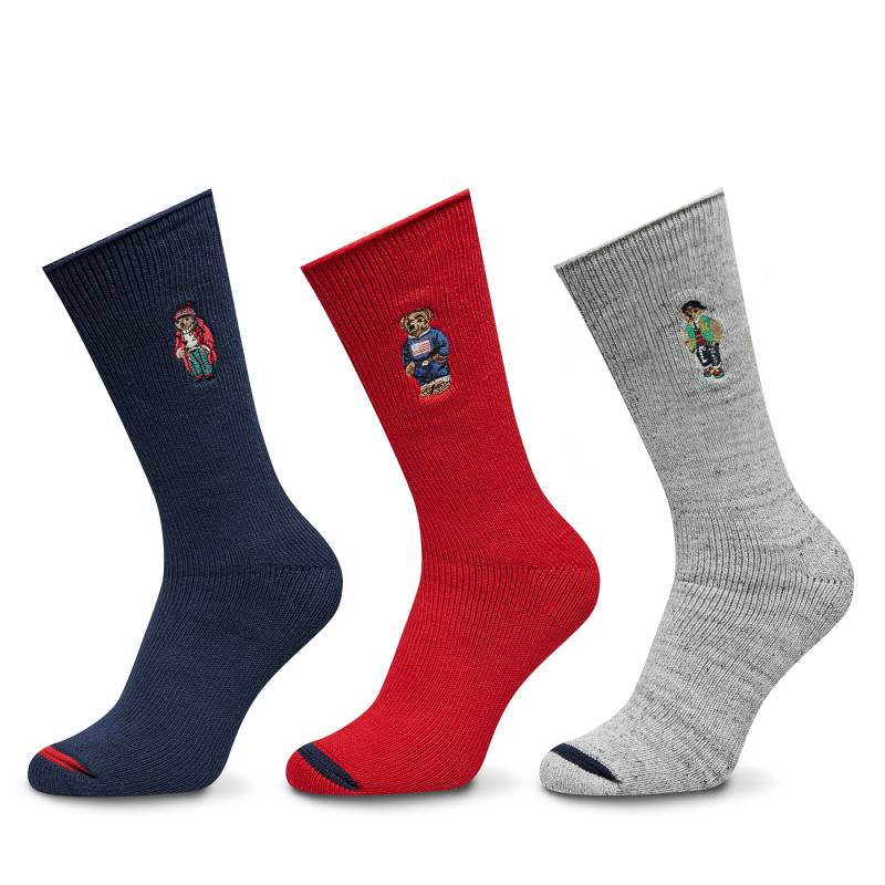 3er-Set hohe Herrensocken Polo Ralph Lauren 449958862001 Bunt von Polo Ralph Lauren