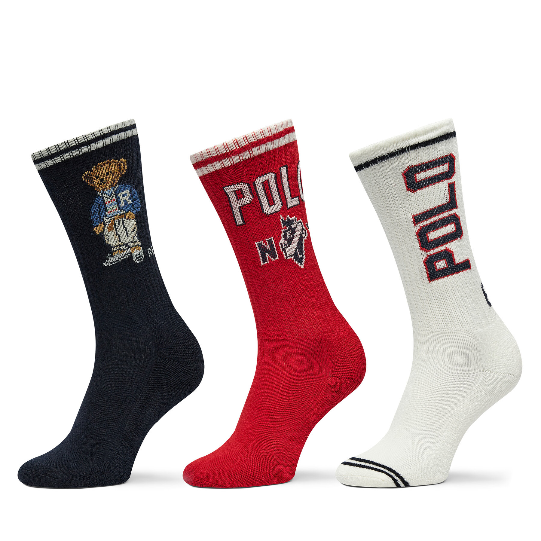 3er-Set hohe Herrensocken Polo Ralph Lauren 455955253001 Bunt 3er-Set hohe Herrensocken Polo Ralph Lauren 455955253001 Bunt von Polo Ralph Lauren