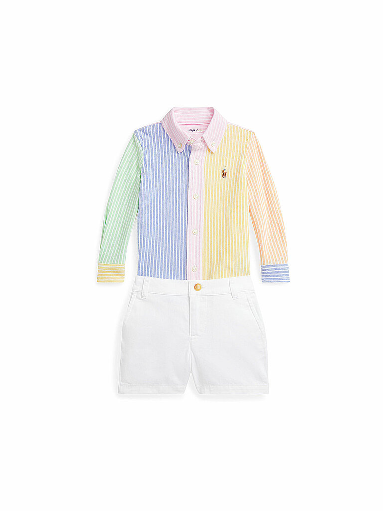 POLO RALPH LAUREN Baby Set 2-teilig Hemd und Jeansshorts bunt | 62 von Polo Ralph Lauren