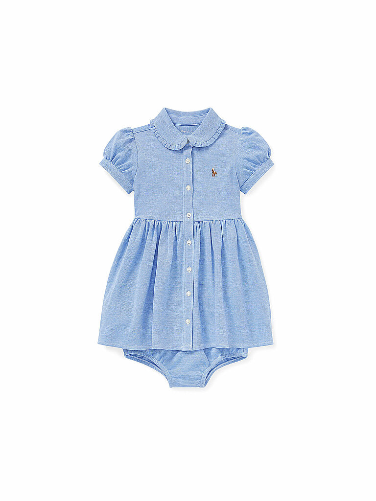 POLO RALPH LAUREN Baby Set 2-teilig Kleid mit Höschen blau | 62 von Polo Ralph Lauren