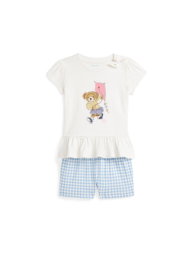 POLO RALPH LAUREN Baby Set 2-teilig T-Shirts und Shorts creme | 62 von Polo Ralph Lauren