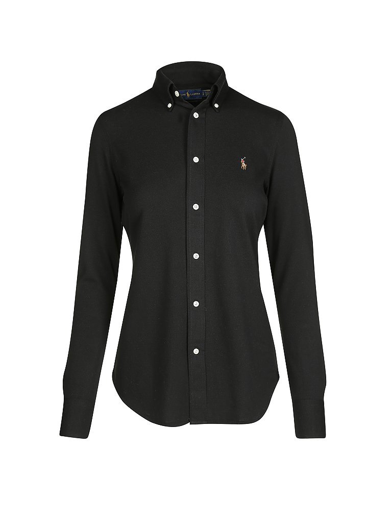 POLO RALPH LAUREN Bluse Skinny Fit HEIDI schwarz | M von Polo Ralph Lauren