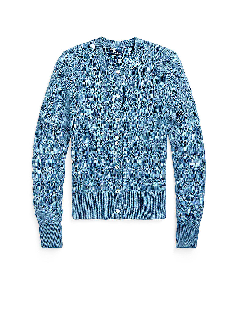 POLO RALPH LAUREN Cardigan Slim Fit blau | L von Polo Ralph Lauren