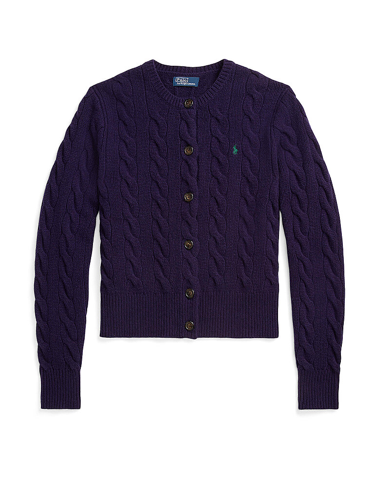 POLO RALPH LAUREN Cardigan Slim Fit lila | L von Polo Ralph Lauren