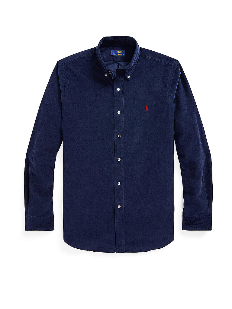 POLO RALPH LAUREN Cordhemd Slim Fit dunkelblau | XXL von Polo Ralph Lauren