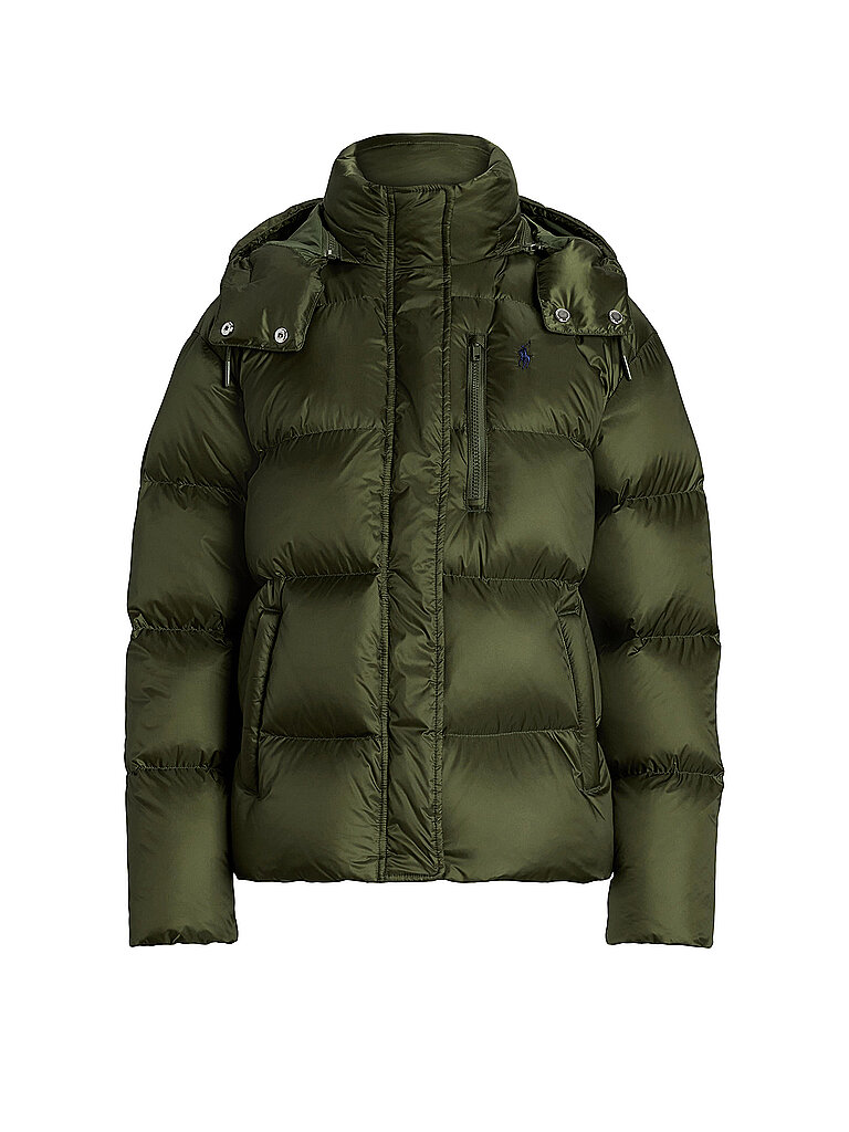 POLO RALPH LAUREN Daunenjacke olive | L von Polo Ralph Lauren