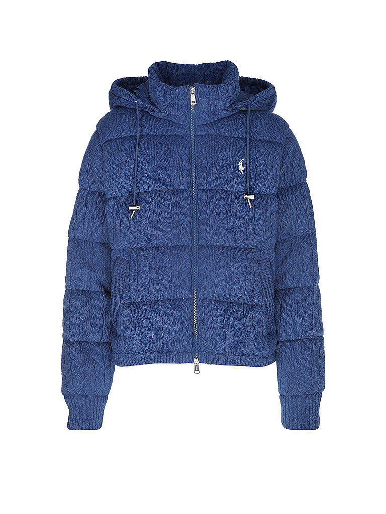 POLO RALPH LAUREN Daunensteppjacke blau | L von Polo Ralph Lauren