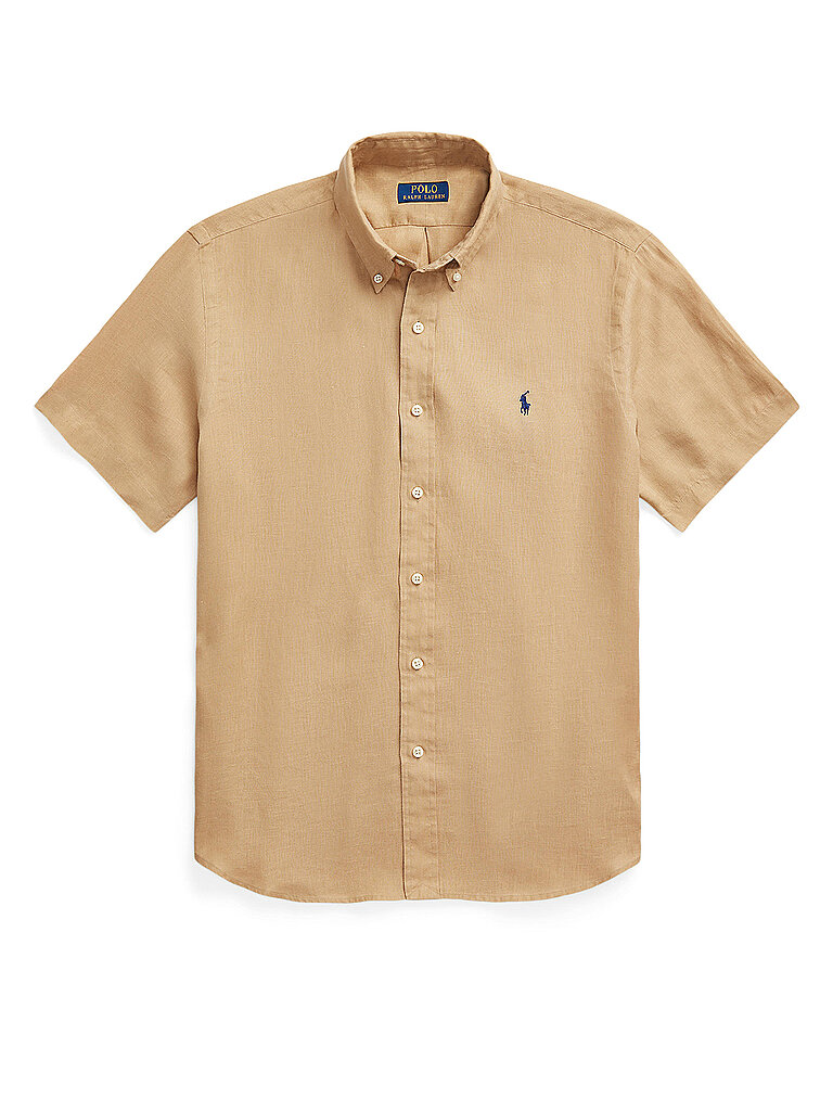 POLO RALPH LAUREN Hemd Costum Fit beige | L von Polo Ralph Lauren