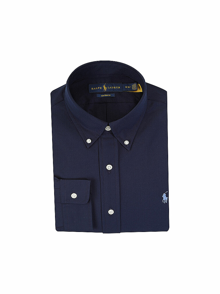 POLO RALPH LAUREN Hemd Custom Fit blau | S von Polo Ralph Lauren