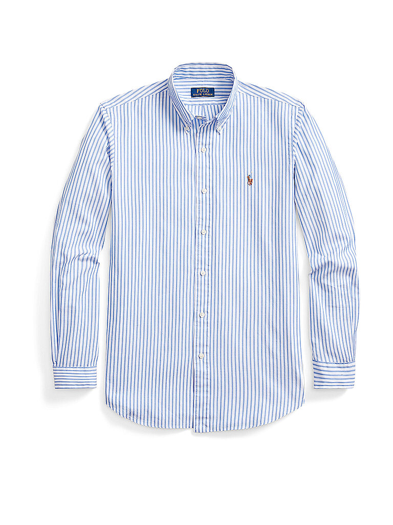 POLO RALPH LAUREN Hemd Custom Fit dunkelblau | L von Polo Ralph Lauren