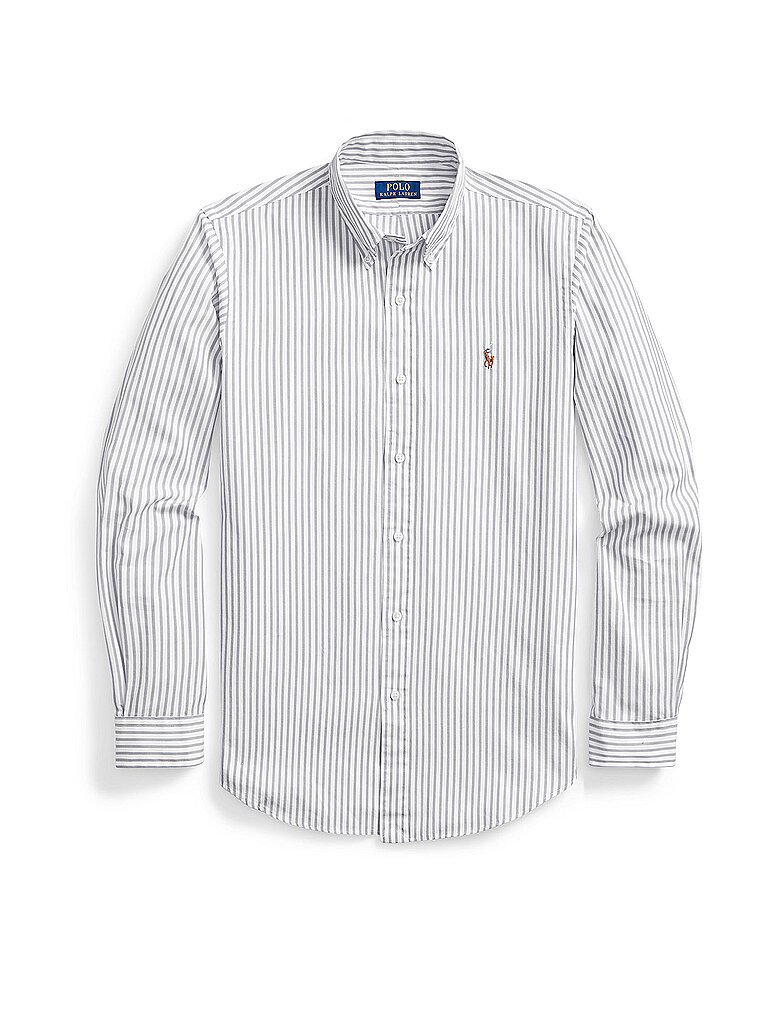 POLO RALPH LAUREN Hemd Custom Fit hellgrau | L von Polo Ralph Lauren