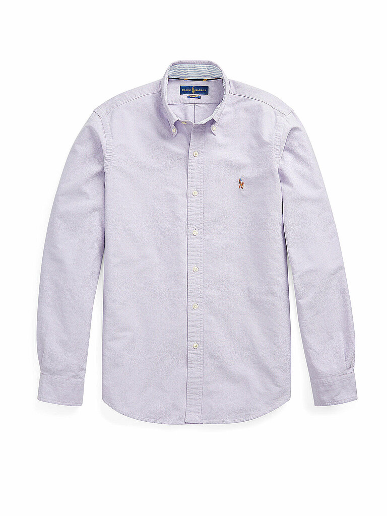 POLO RALPH LAUREN Hemd Custom Fit lila | L von Polo Ralph Lauren