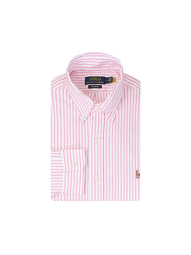 POLO RALPH LAUREN Hemd Custom Fit rosa | L von Polo Ralph Lauren