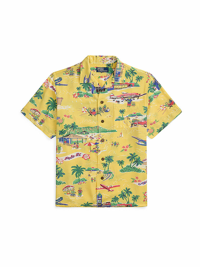 POLO RALPH LAUREN Hemd Regular Fit gelb | S von Polo Ralph Lauren