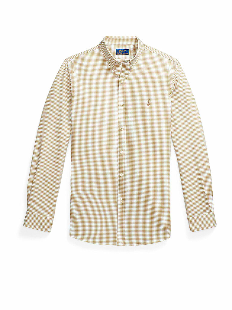 POLO RALPH LAUREN Hemd Slim Fit beige | L von Polo Ralph Lauren