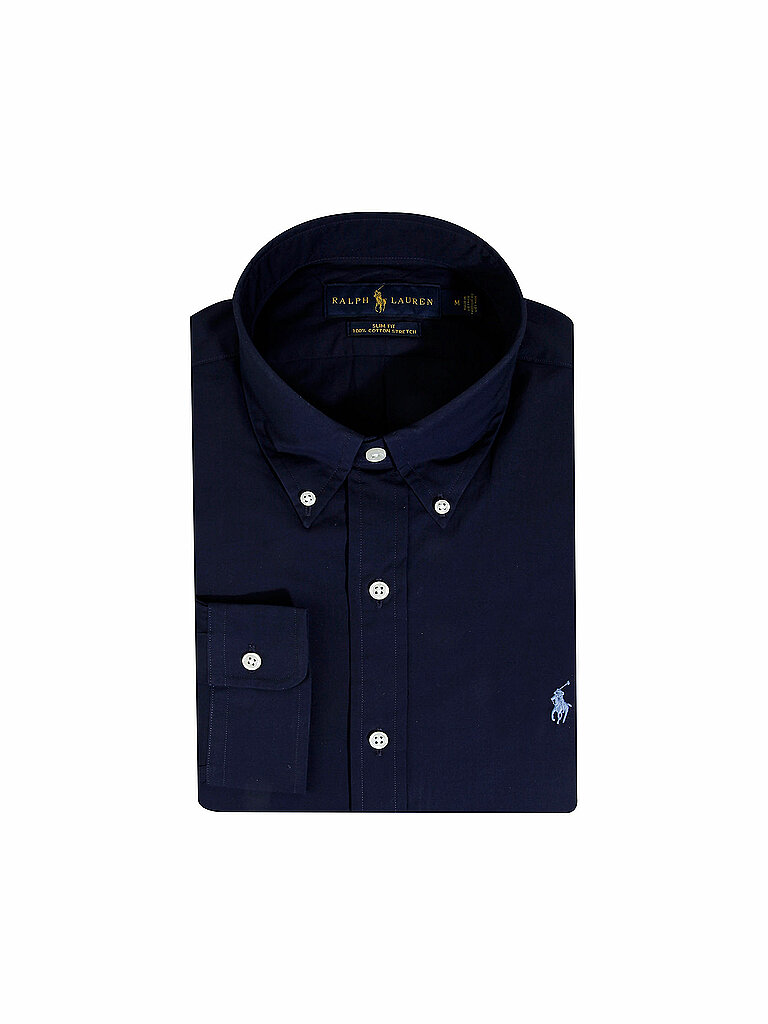 POLO RALPH LAUREN Hemd Slim Fit blau | S von Polo Ralph Lauren