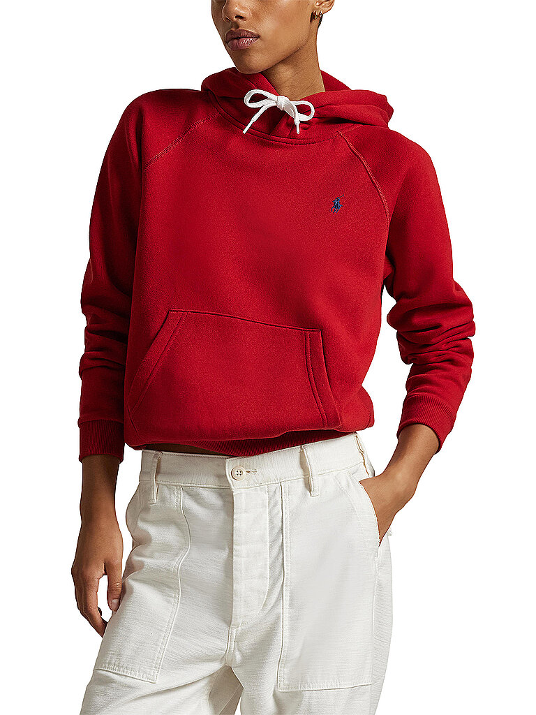 POLO RALPH LAUREN Kapuzensweater - Hoodie rot | L von Polo Ralph Lauren