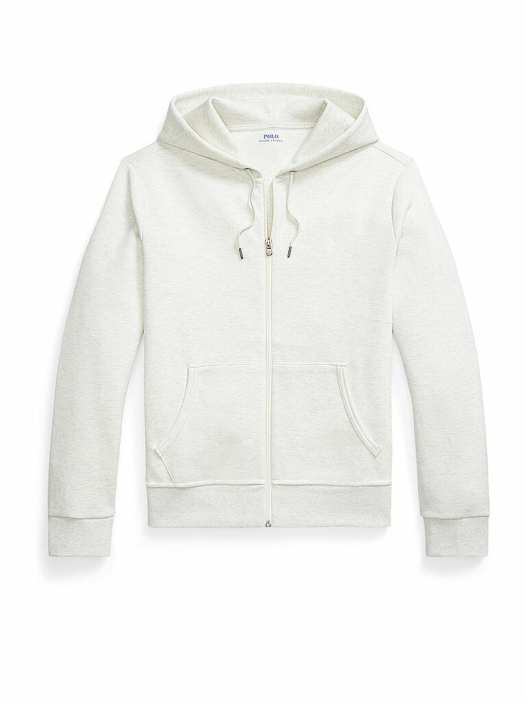 POLO RALPH LAUREN Kapuzensweatjacke hellgrau | L von Polo Ralph Lauren