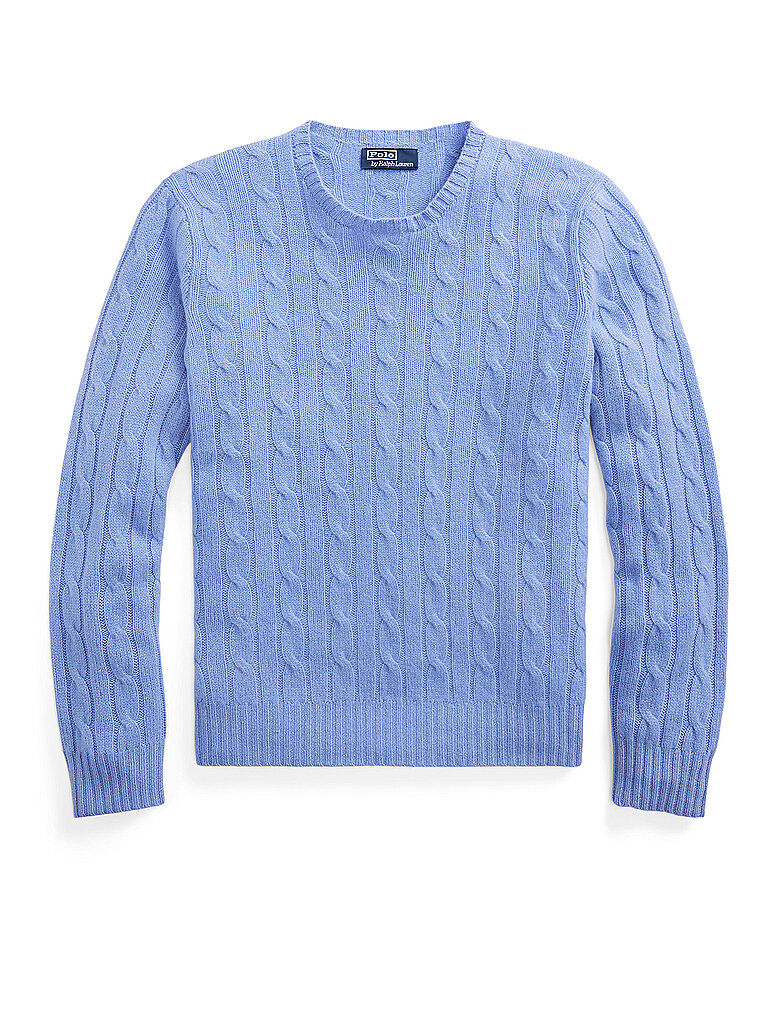 POLO RALPH LAUREN Kaschmirpullover hellblau | L von Polo Ralph Lauren