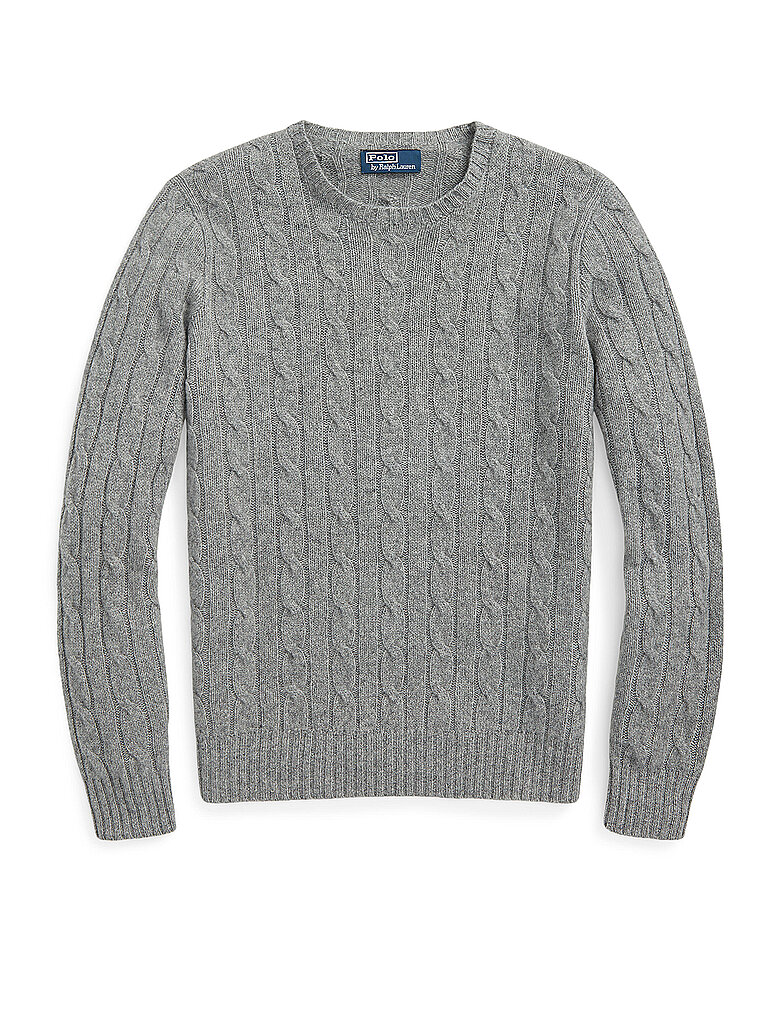 POLO RALPH LAUREN Kaschmirpullover hellgrau | M von Polo Ralph Lauren