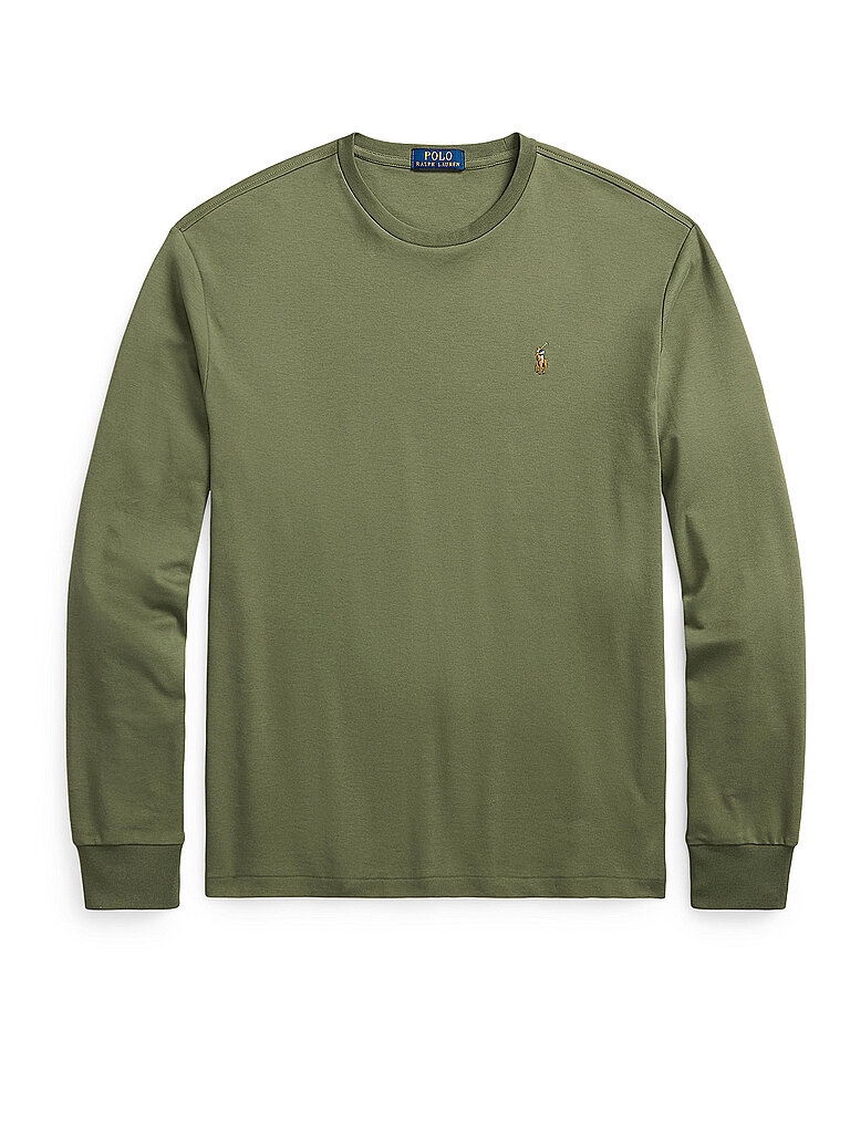 POLO RALPH LAUREN Langarmshirt olive | L von Polo Ralph Lauren