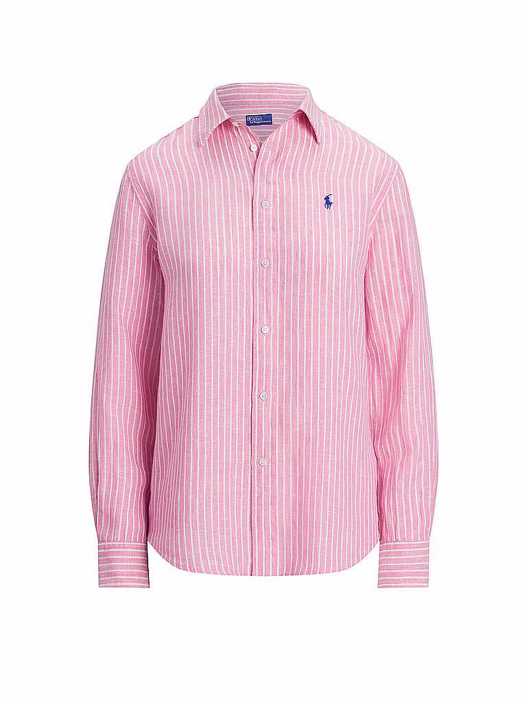 POLO RALPH LAUREN Leinenbluse pink | L von Polo Ralph Lauren