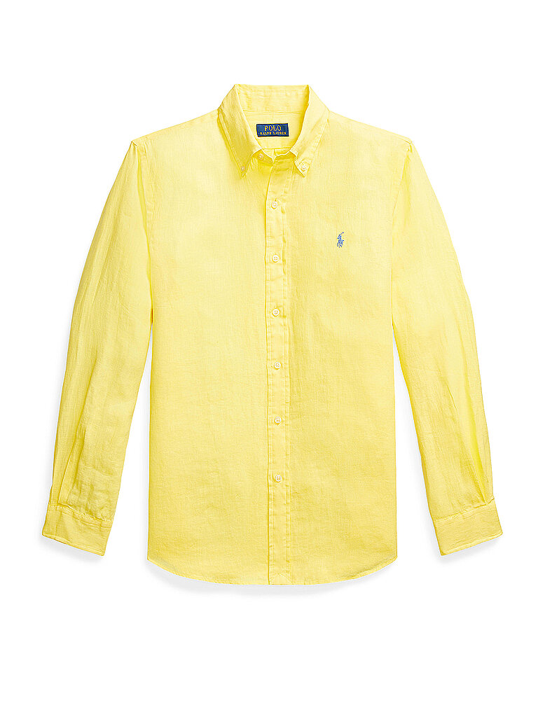 POLO RALPH LAUREN Leinenhemd Custom Fit gelb | XXL von Polo Ralph Lauren