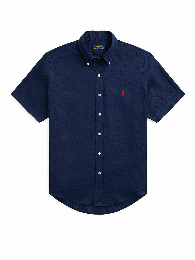 POLO RALPH LAUREN Leinenhemd dunkelblau | M von Polo Ralph Lauren