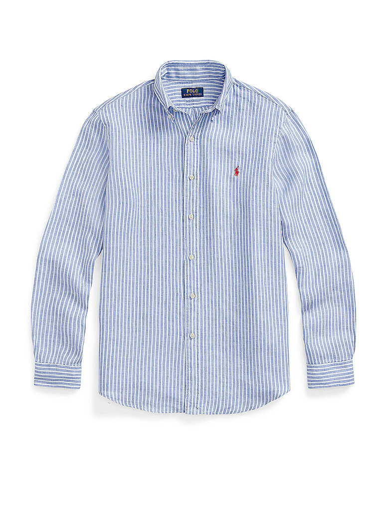 POLO RALPH LAUREN Leinenhemd hellblau | M von Polo Ralph Lauren