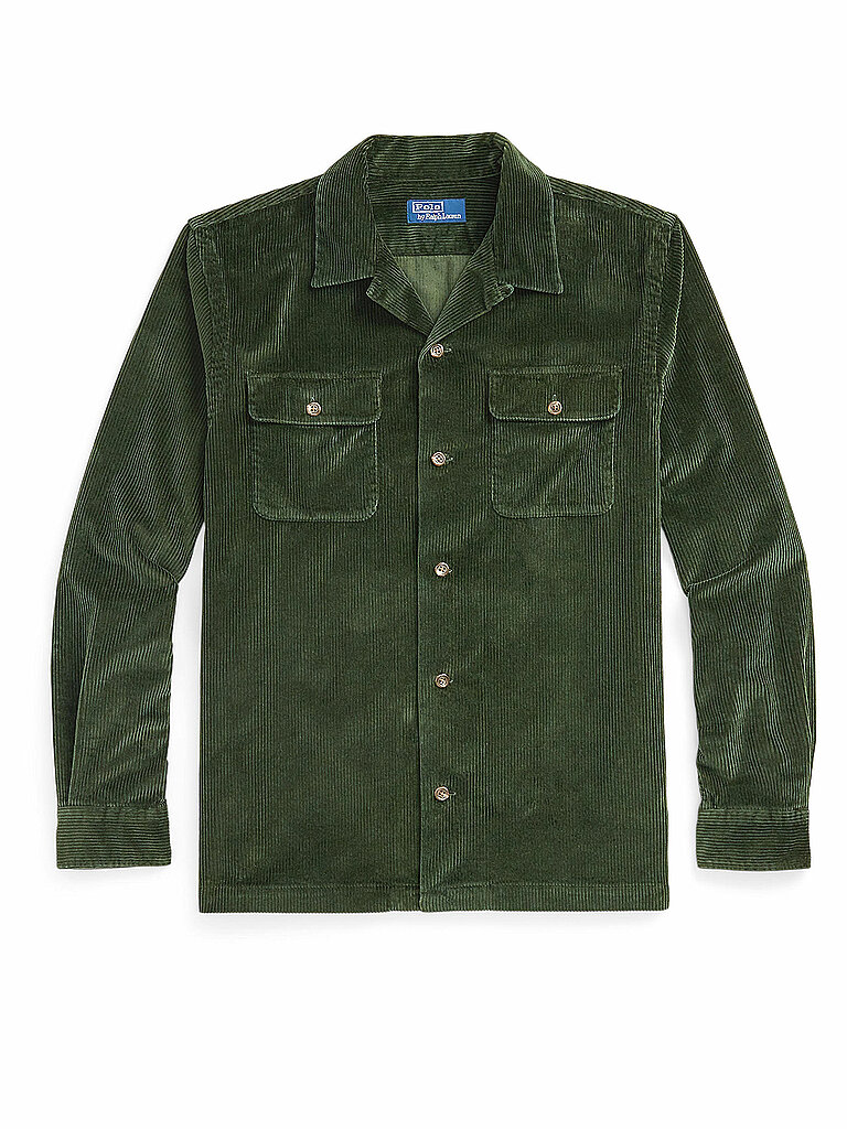 POLO RALPH LAUREN Overshirt olive | L von Polo Ralph Lauren