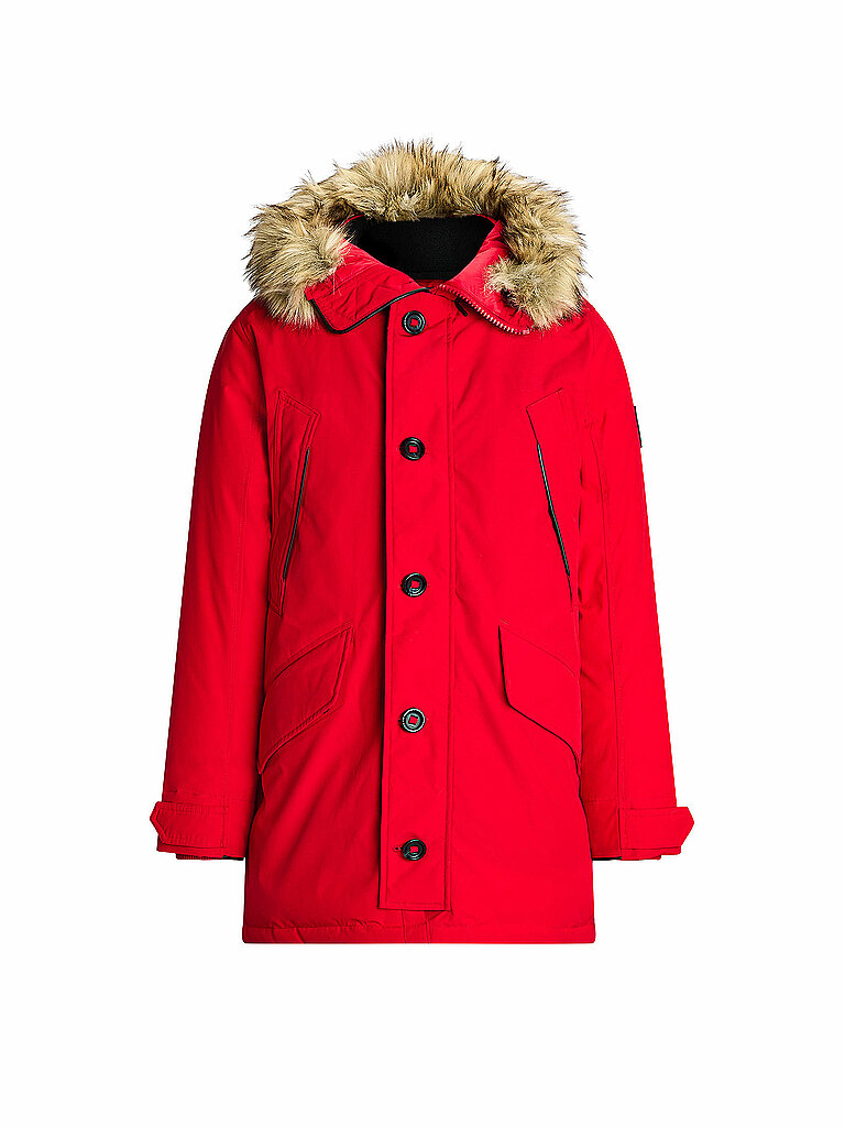 POLO RALPH LAUREN Parka rot | M von Polo Ralph Lauren