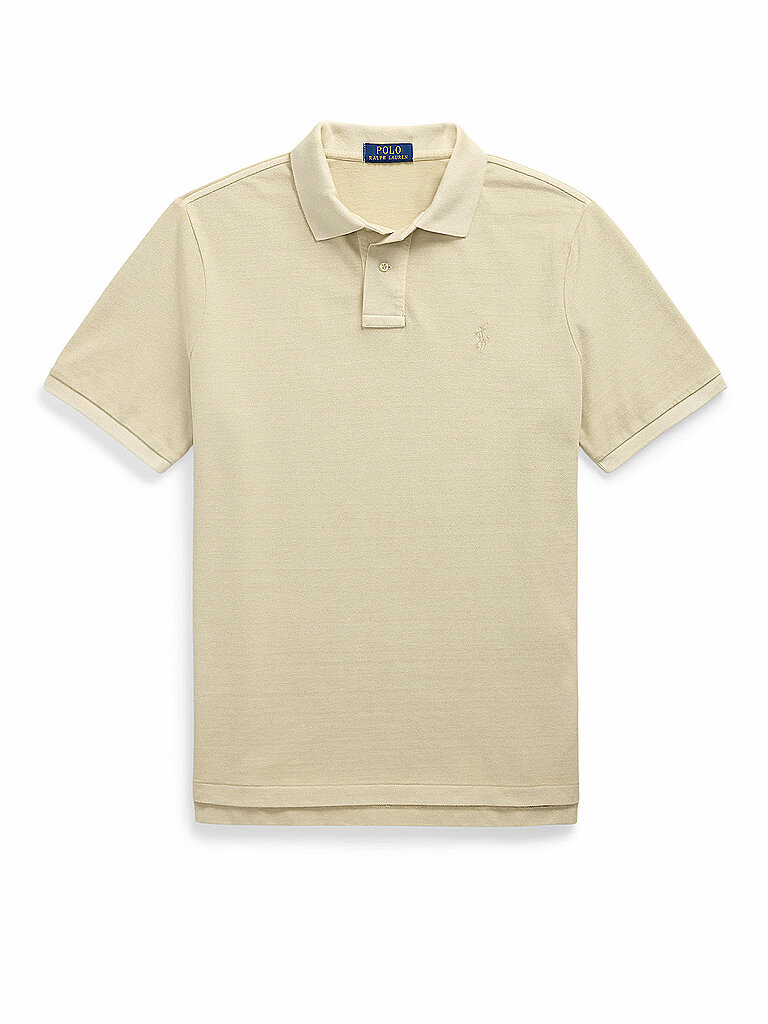 POLO RALPH LAUREN Poloshirt Custom Fit beige | L von Polo Ralph Lauren