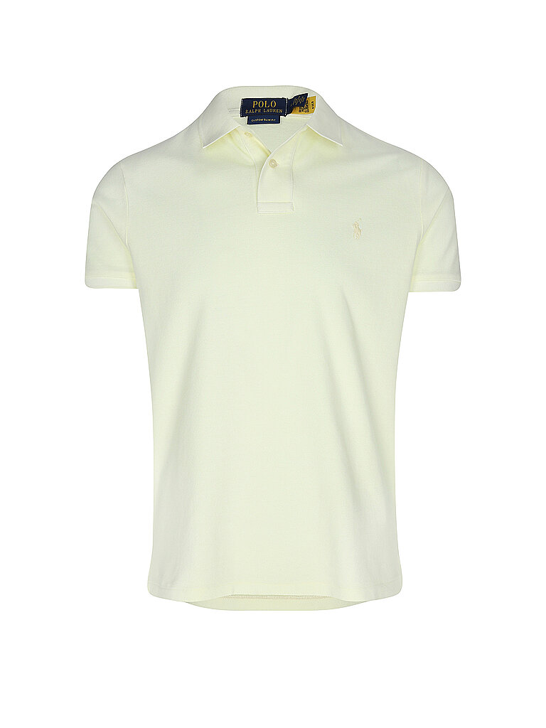 POLO RALPH LAUREN Poloshirt Custom Fit gelb | L von Polo Ralph Lauren