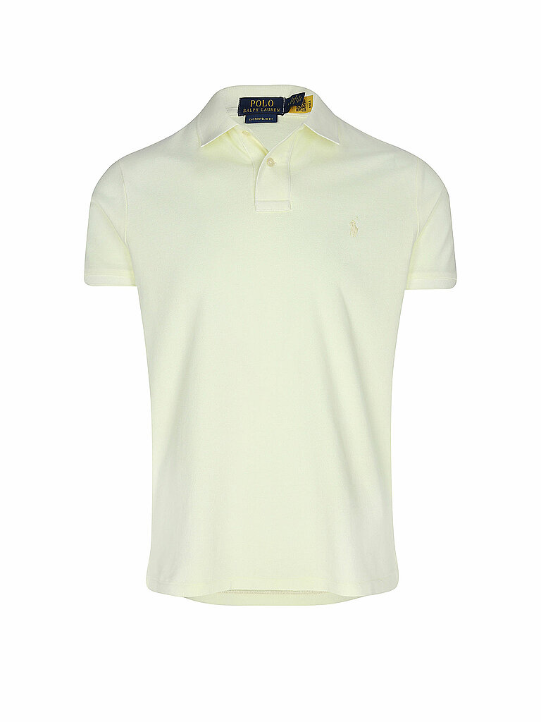 POLO RALPH LAUREN Poloshirt Custom Fit gelb | L von Polo Ralph Lauren