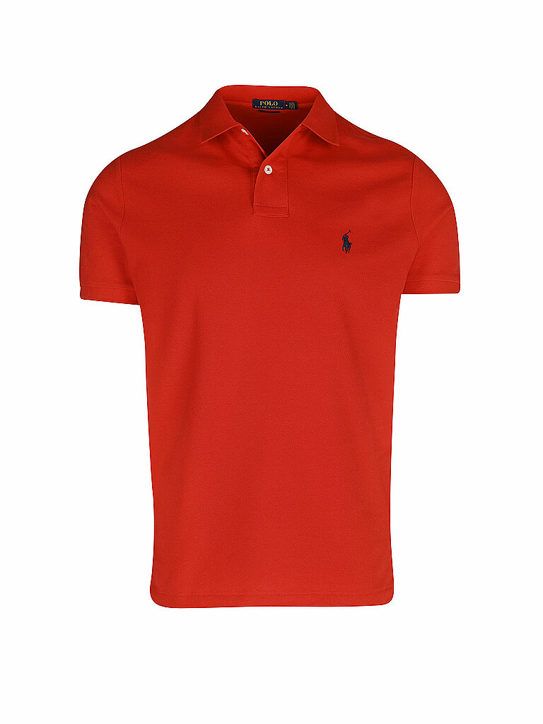 POLO RALPH LAUREN Poloshirt Custom Fit  rot | L von Polo Ralph Lauren