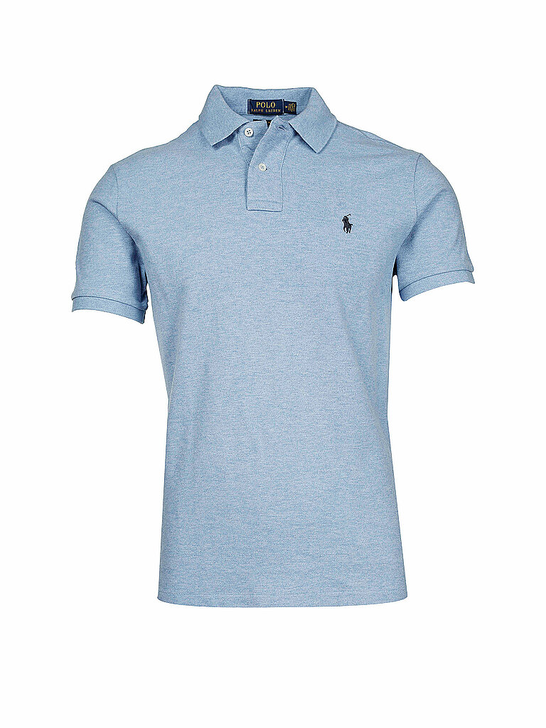 POLO RALPH LAUREN Poloshirt Custom-Slim-Fit hellblau | L von Polo Ralph Lauren