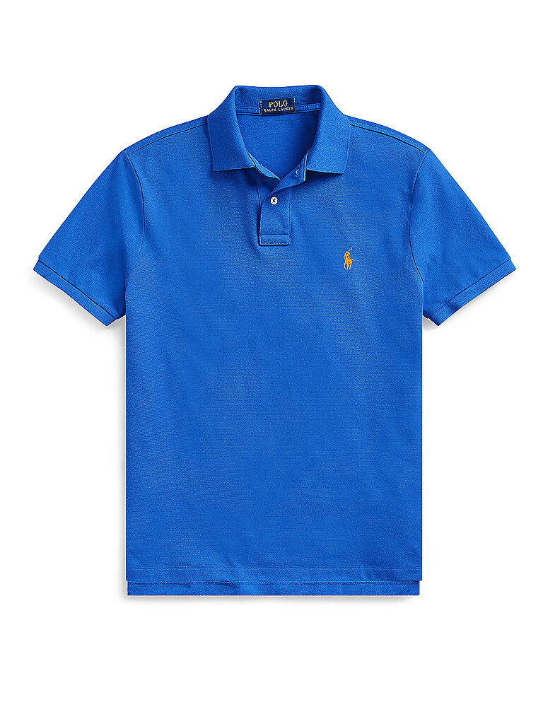 POLO RALPH LAUREN Poloshirt Custom Slim Fit blau | M von Polo Ralph Lauren