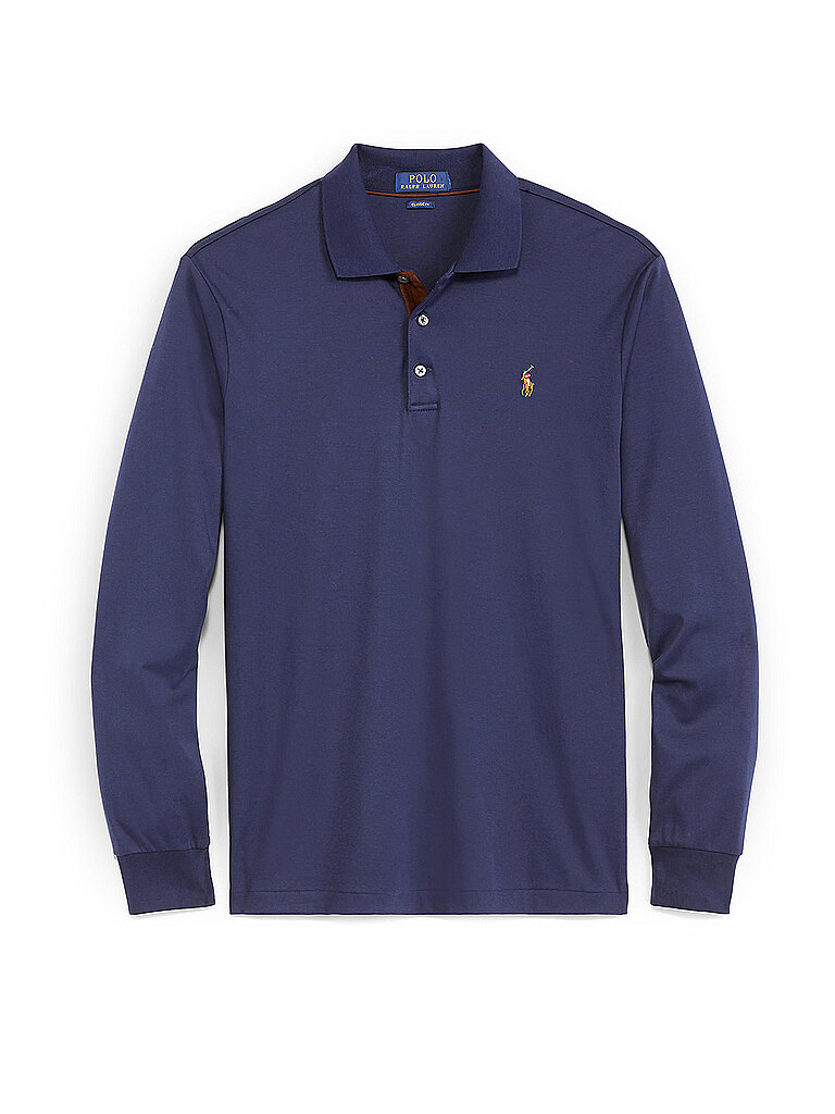 POLO RALPH LAUREN Poloshirt Custom Slim Fit dunkelblau | L von Polo Ralph Lauren