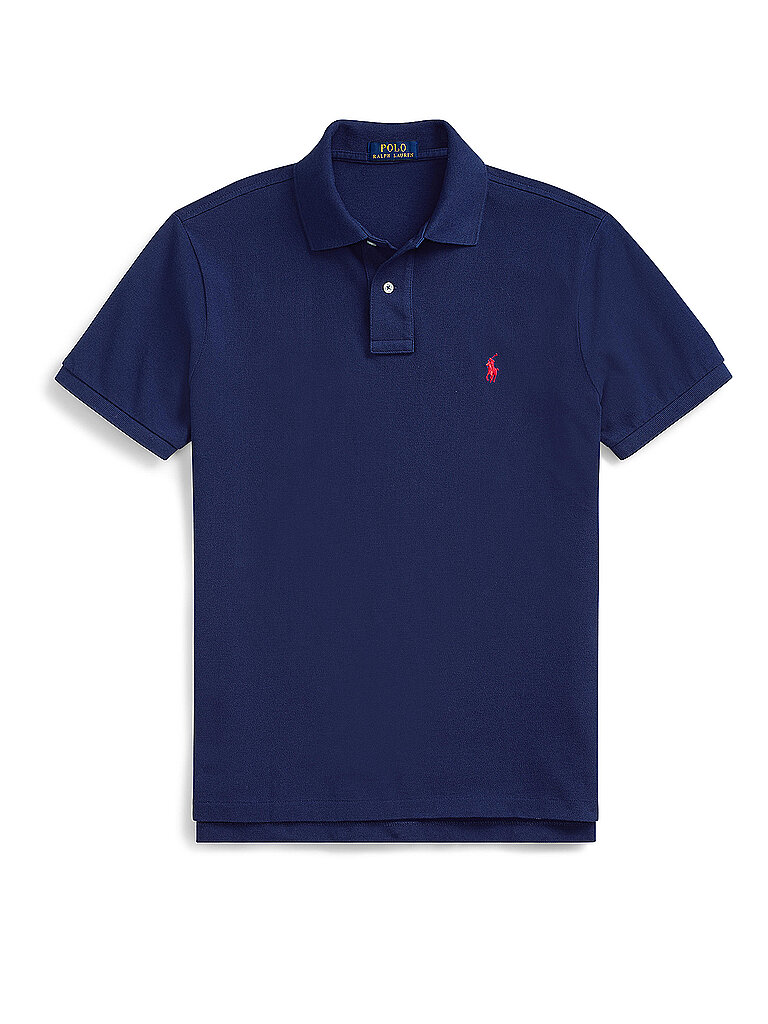 POLO RALPH LAUREN Poloshirt Custom Slim Fit  dunkelblau | L von Polo Ralph Lauren