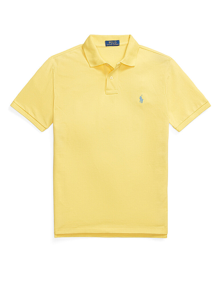 POLO RALPH LAUREN Poloshirt Custom Slim Fit gelb | L von Polo Ralph Lauren