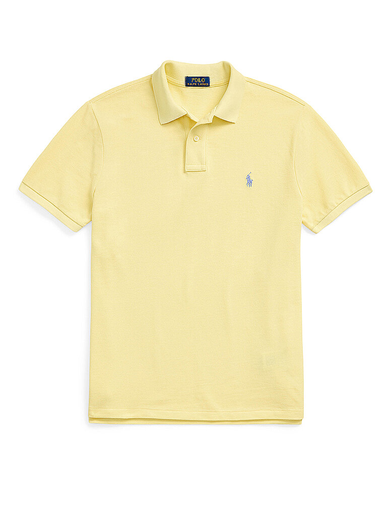 POLO RALPH LAUREN Poloshirt Custom Slim Fit gelb | L von Polo Ralph Lauren