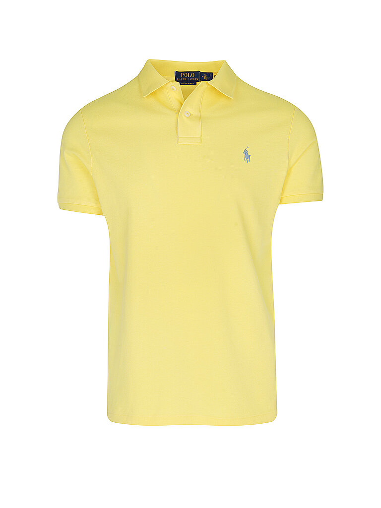 POLO RALPH LAUREN Poloshirt Custom Slim Fit gelb | M von Polo Ralph Lauren