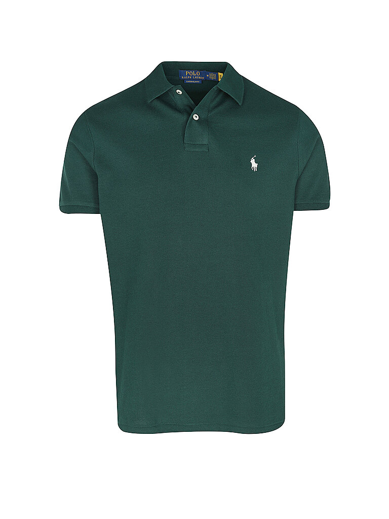 POLO RALPH LAUREN Poloshirt Custom Slim Fit dunkelgrün | S von Polo Ralph Lauren