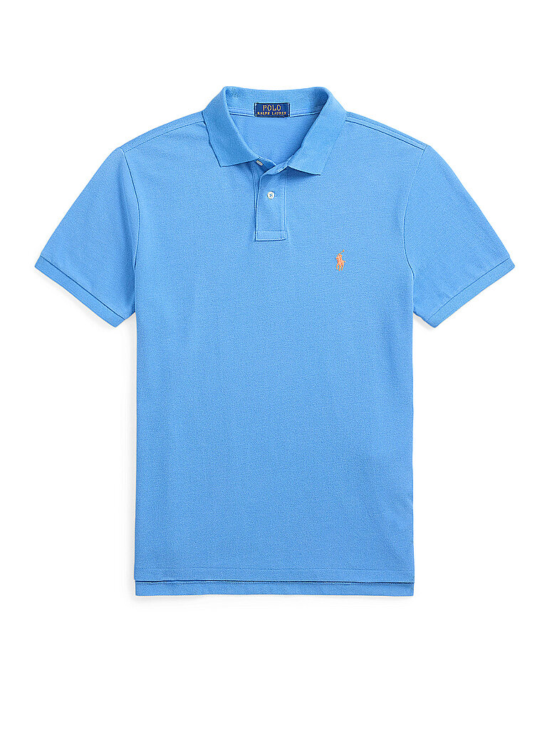 POLO RALPH LAUREN Poloshirt Custom Slim Fit hellblau | L von Polo Ralph Lauren