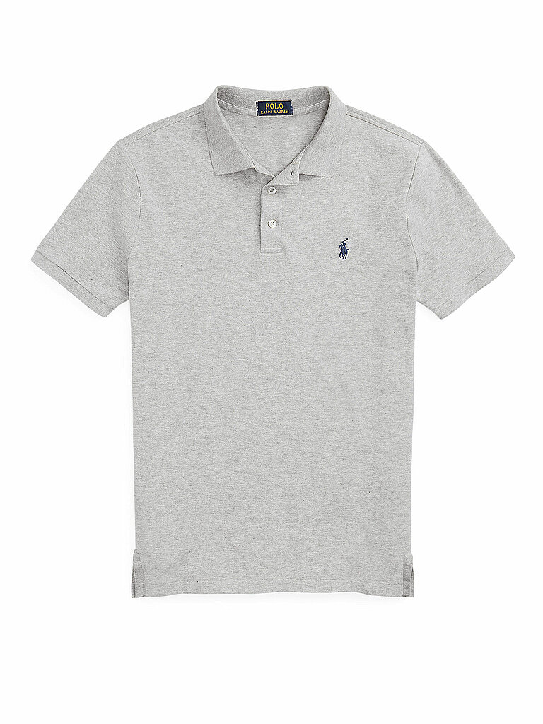 POLO RALPH LAUREN Poloshirt Custom Slim Fit hellgrau | L von Polo Ralph Lauren