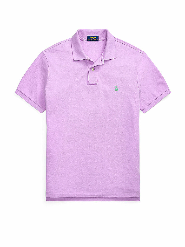 POLO RALPH LAUREN Poloshirt Custom Slim Fit lila | L von Polo Ralph Lauren