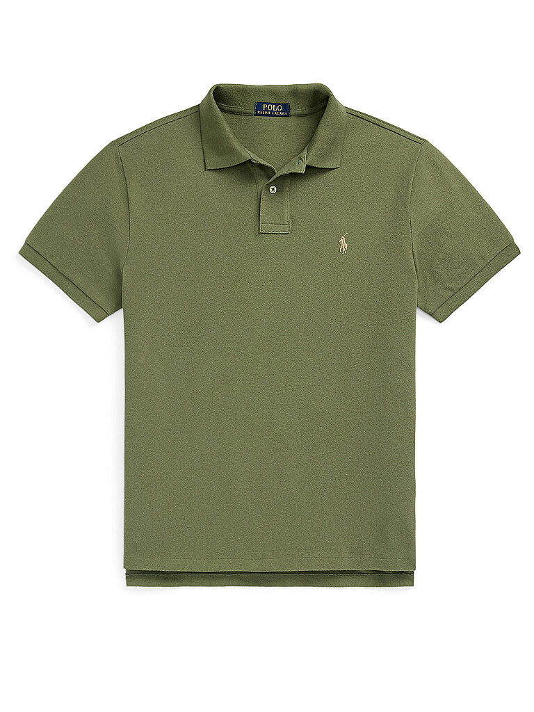 POLO RALPH LAUREN Poloshirt Custom Slim Fit olive | L von Polo Ralph Lauren