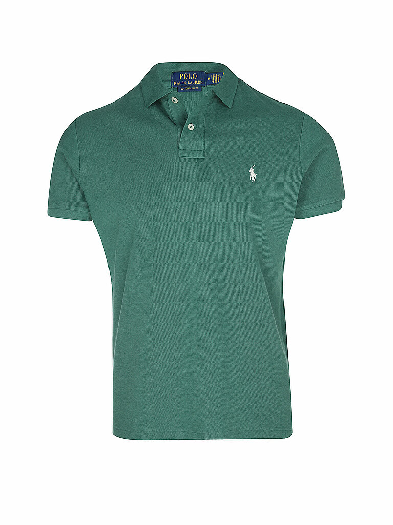 POLO RALPH LAUREN Poloshirt Custom Slim Fit dunkelgrün | XXL von Polo Ralph Lauren