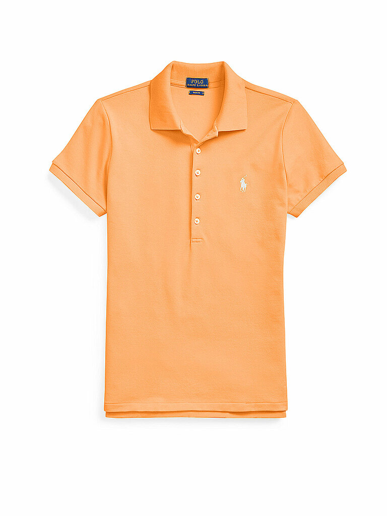 POLO RALPH LAUREN Poloshirt Slim Fit JULIE orange | L von Polo Ralph Lauren